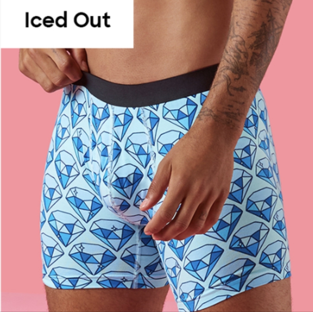Me Undies, men's size small, boxer briefs, iced out